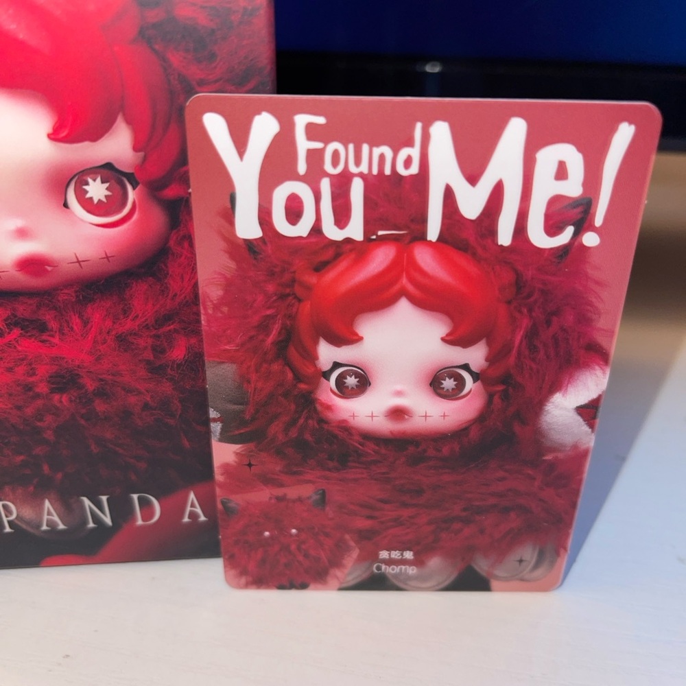 SKULL PANDA YOU FOUND ME PLUSH DOLL PENDANT CHOMP